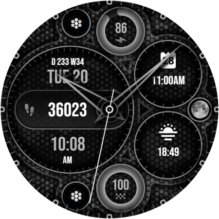 Analog Circular Watch Face 029