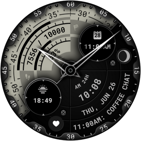 Hybrid Watch Face 067