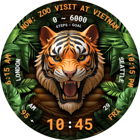 Animals Watch Face 104