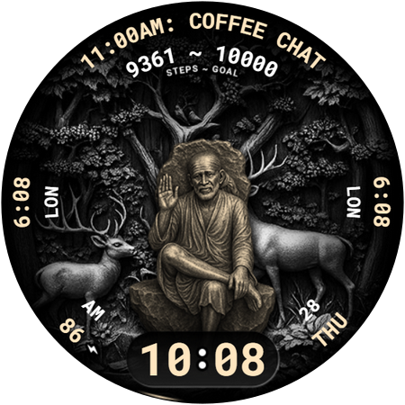 Sai Baba Watch Face 124