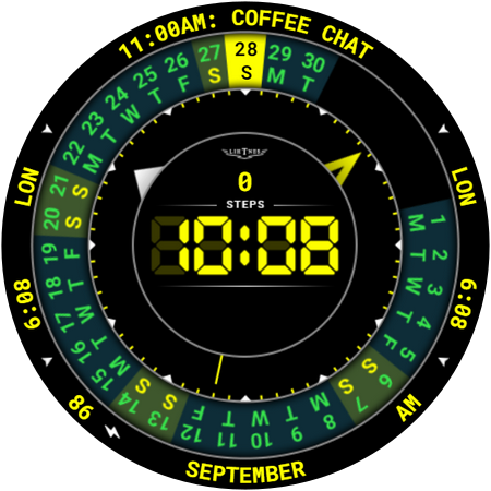 Calendar Watch Face 129