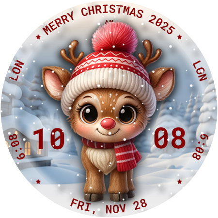 Reindeer Watch Face