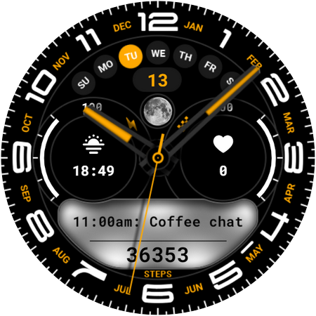 Hybrid Watch Face 012