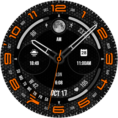Analog Watch Face 016