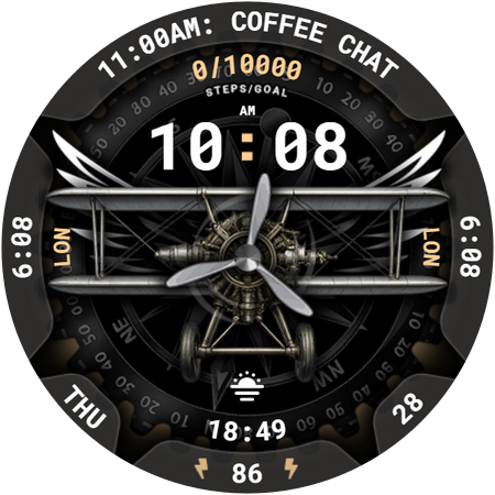 Aircraft Watch Face 018