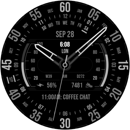 Analog Watch Face 042