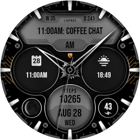 Analog Watch Face 043