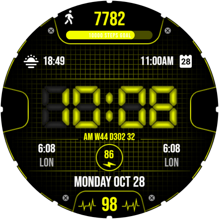 Informative Watch Face 048