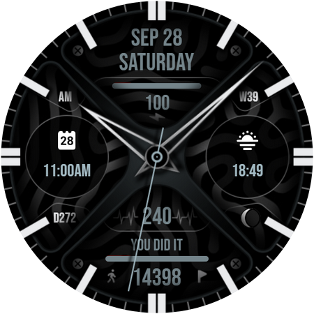 Analog Watch Face 060