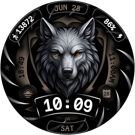 Wild Animals Watch Face 070