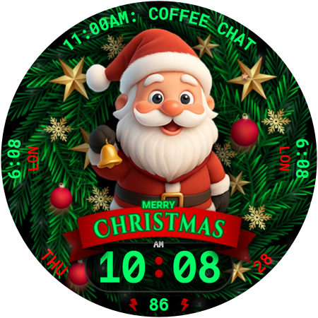 Santa Watch Face 076