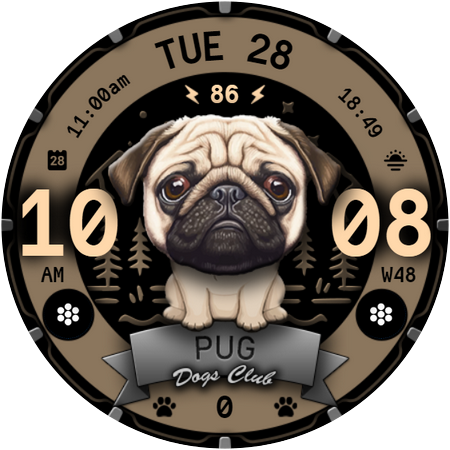 Dog's Watch Face 088
