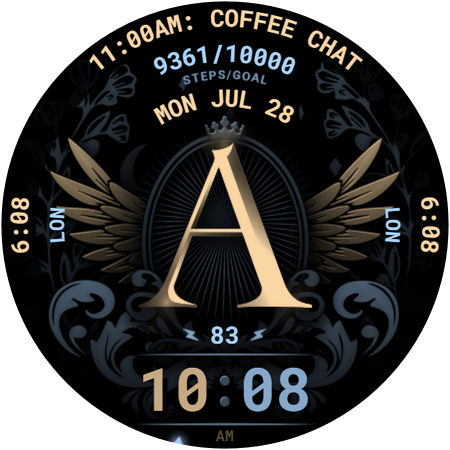 Alphabet Watch Face 098