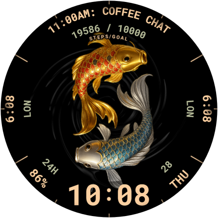 Koi Fish Watch Face 099