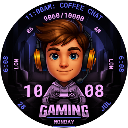 Gaming Watch Face 121