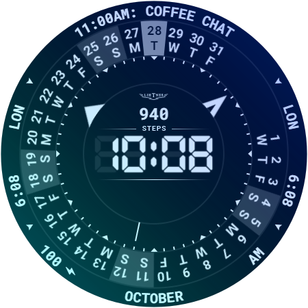 Calendar Watch Face 129