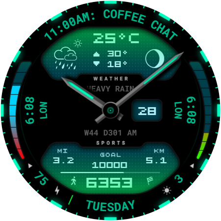 Futuristic Watch Face 131