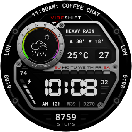 VibeShift Watch Face 133