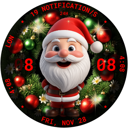 Christmas Santa Watch Face 135