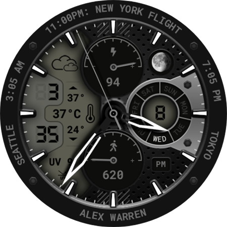 Hybrid watch face 152