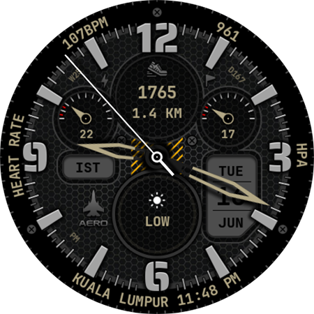 Aero Pilot Watch Face 172