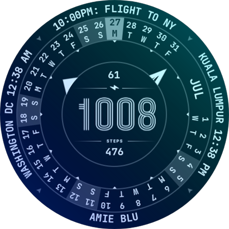 Calendar Watch Face 129