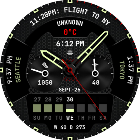 Week Watch Face 185